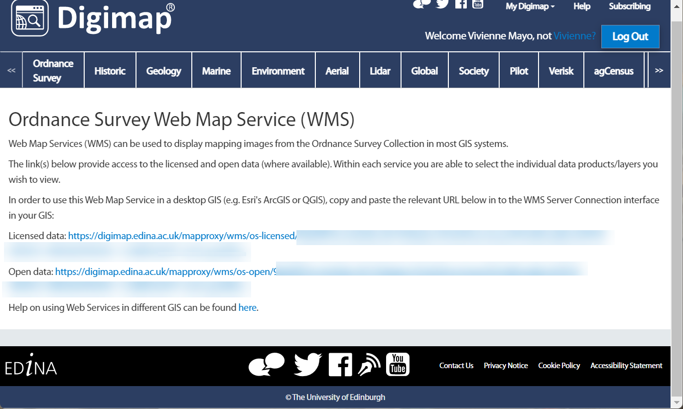 Ordnance Survey Web Map services