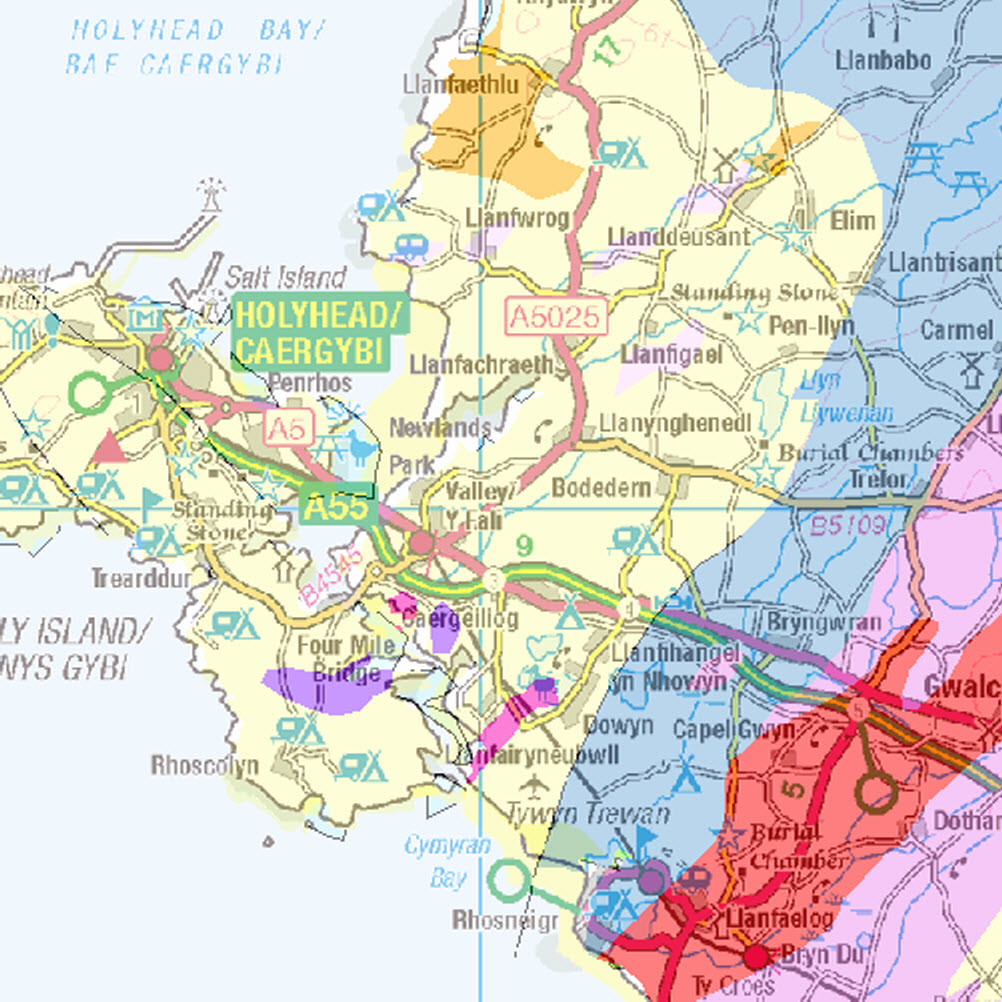 geological map of Anglesey
