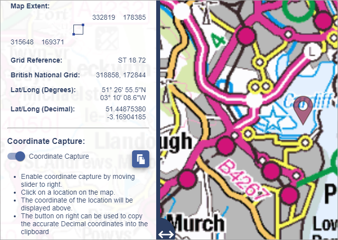 coordinate capture results