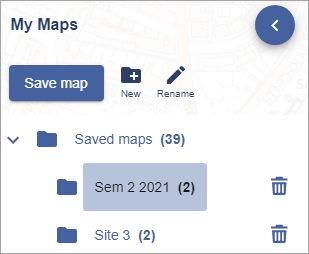 Folders list in MyMaps