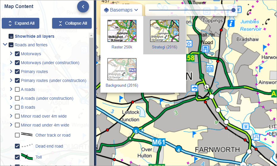 Viewing maps video