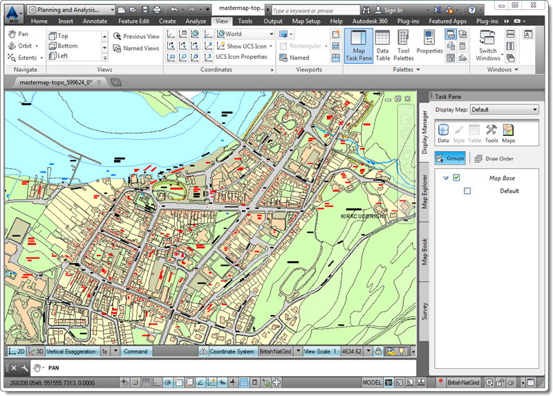 OS MasterMap®in AutoCAD Map 3D