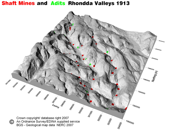 Rhondda Valley Deep Coal Mines