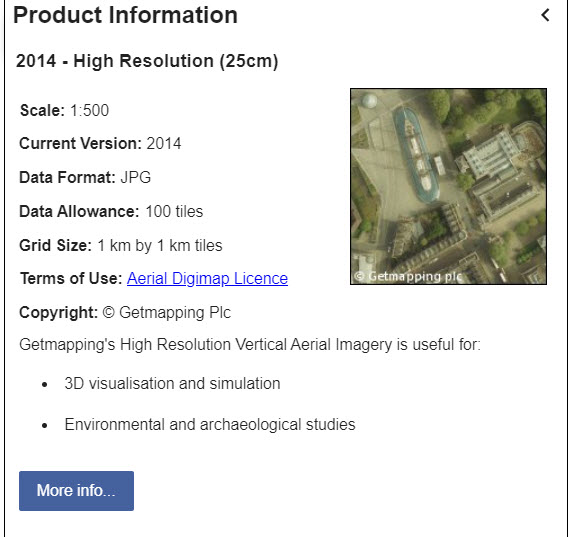 2014 aerial product information box