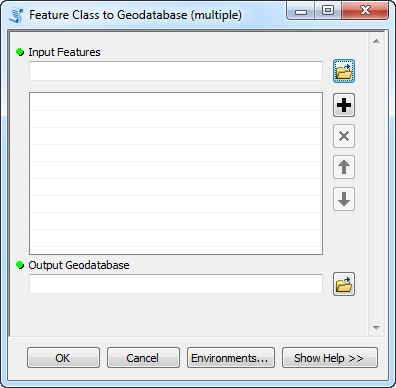 ArcGIS Feature Class to Geodatabase (multiple)