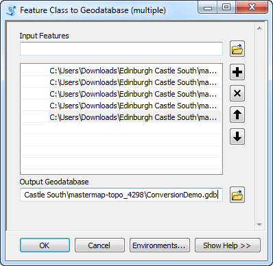 ArcGIS Conversion Tools Window