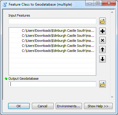 ArcGIS Conversion Tools Window