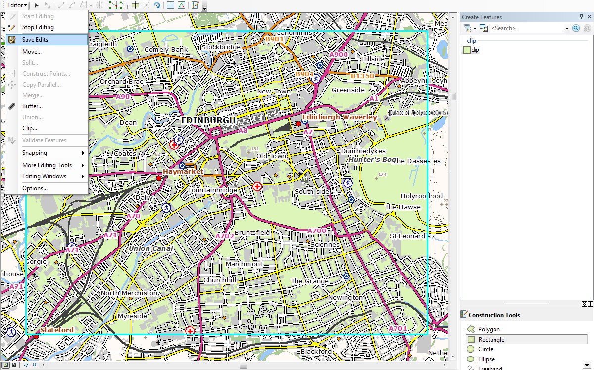 ArcGIS clipping to polygon