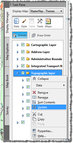 AutoCAD Map3D Task Pane