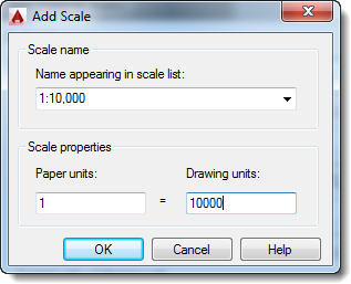 AutoCAD add scale