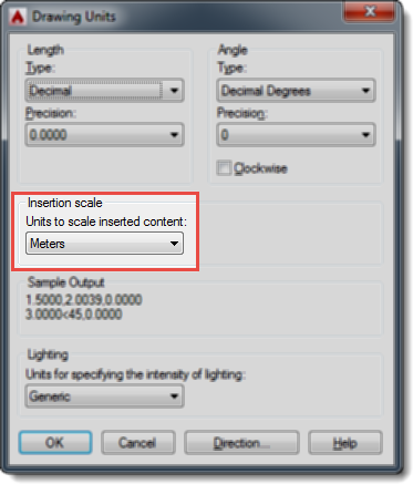 AutoCAD Drawing Units