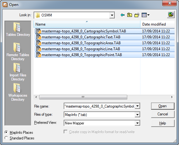 Mapinfo table file чем открыть