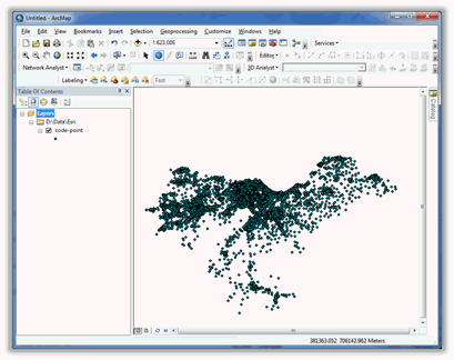 create a shapefile in arcmap